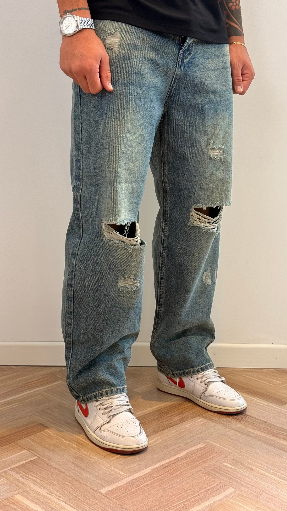 Jeans over
