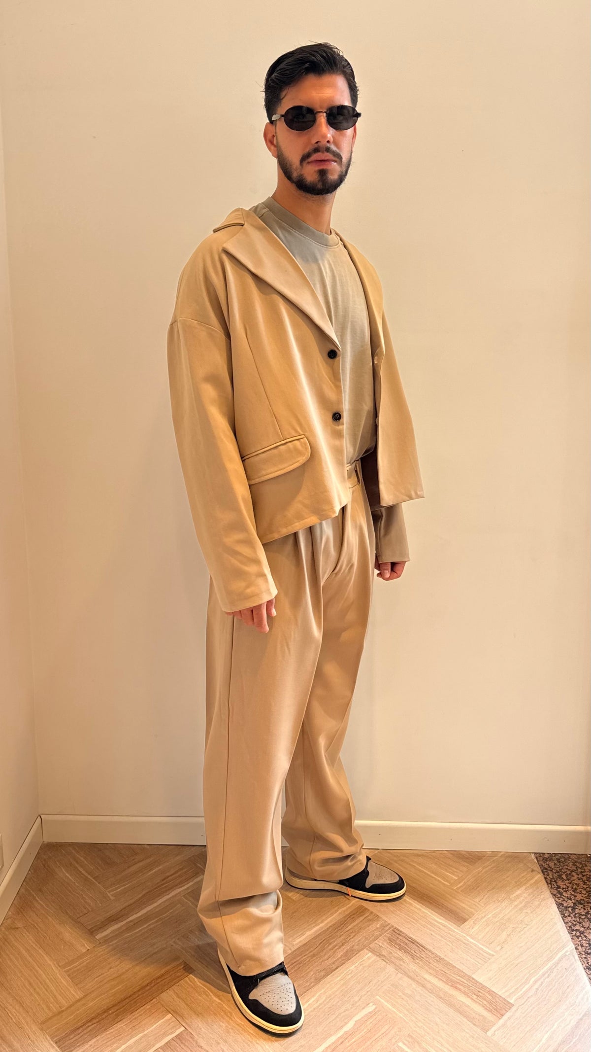 Coordinato Uomo Beige – Blazer e Pantalone