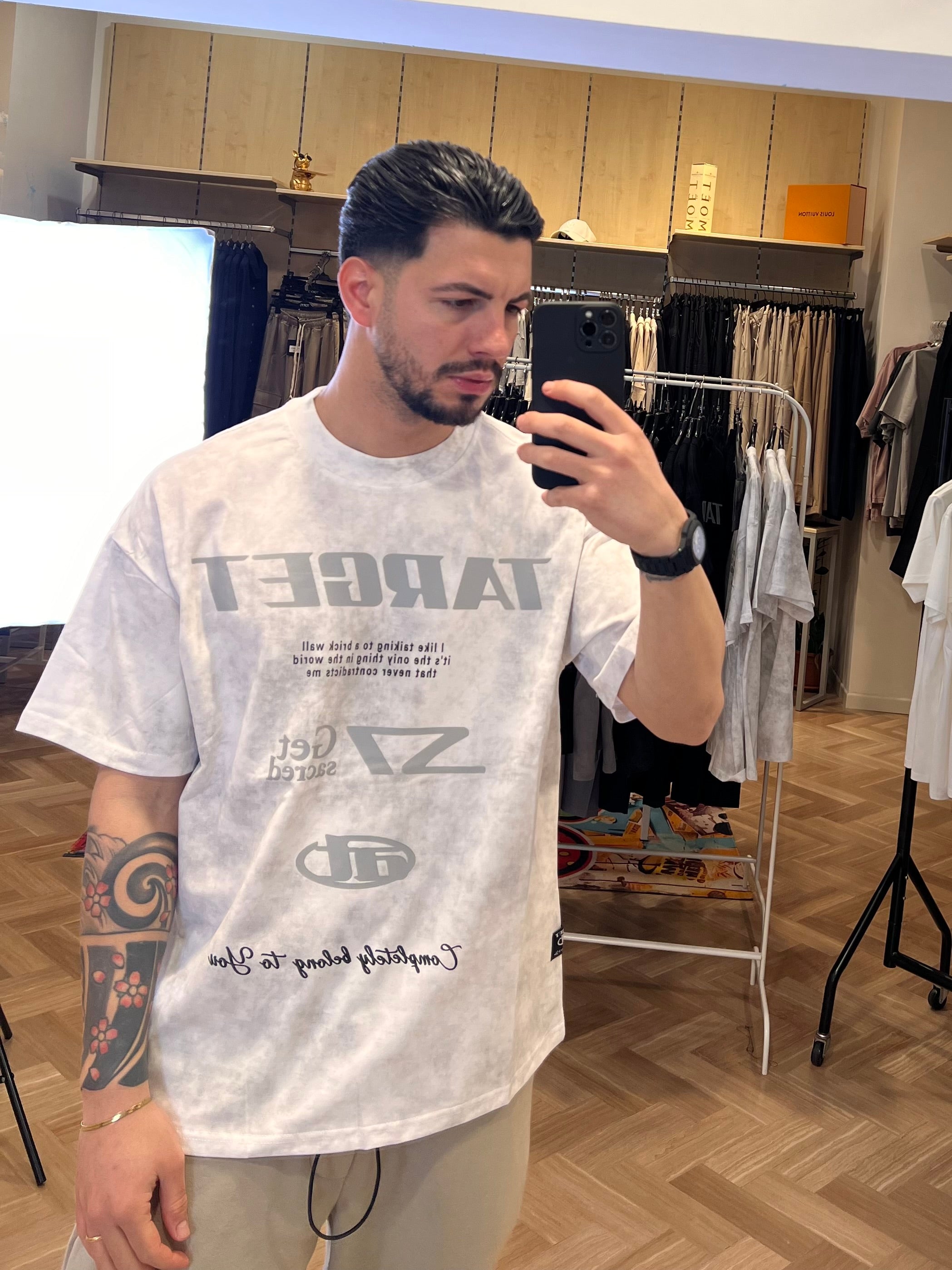 T-shirt over