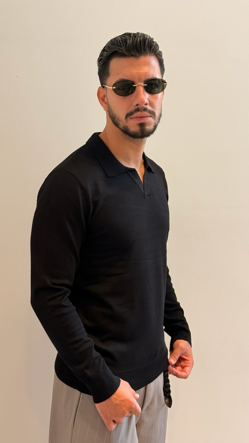 Maglia filo nera