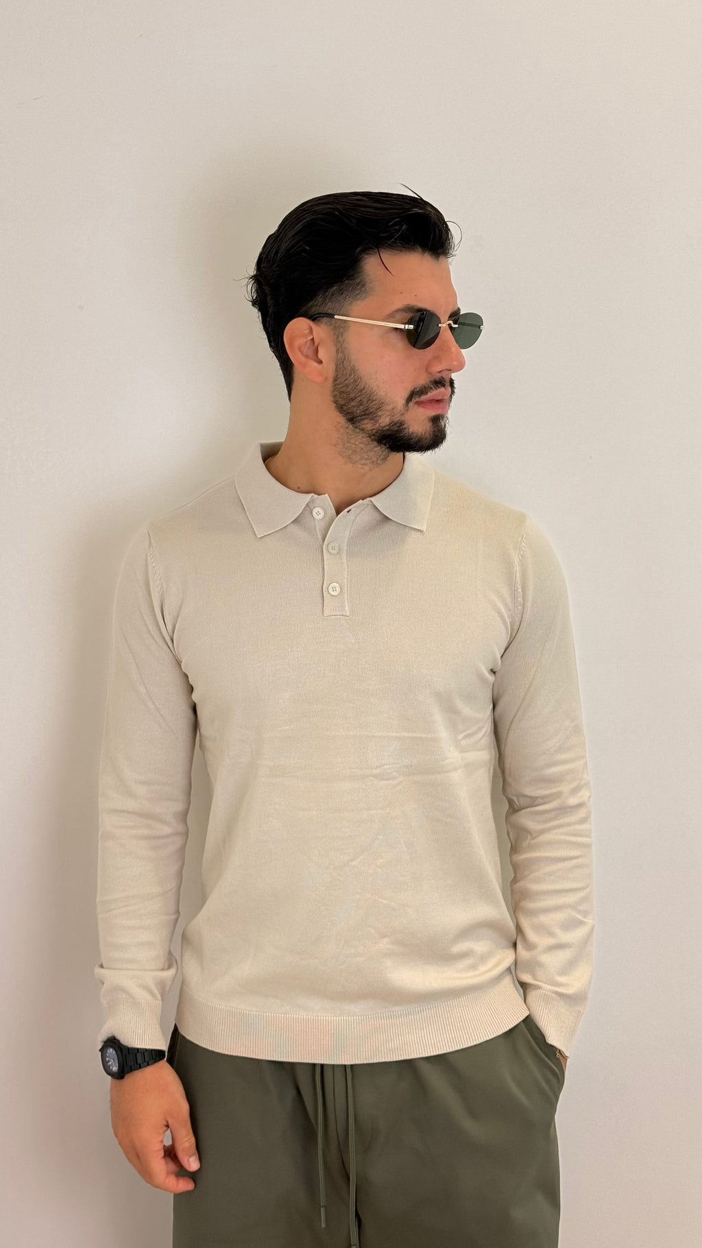 Maglia Polo Uomo a Maniche Lunghe – Eleganza Casual
