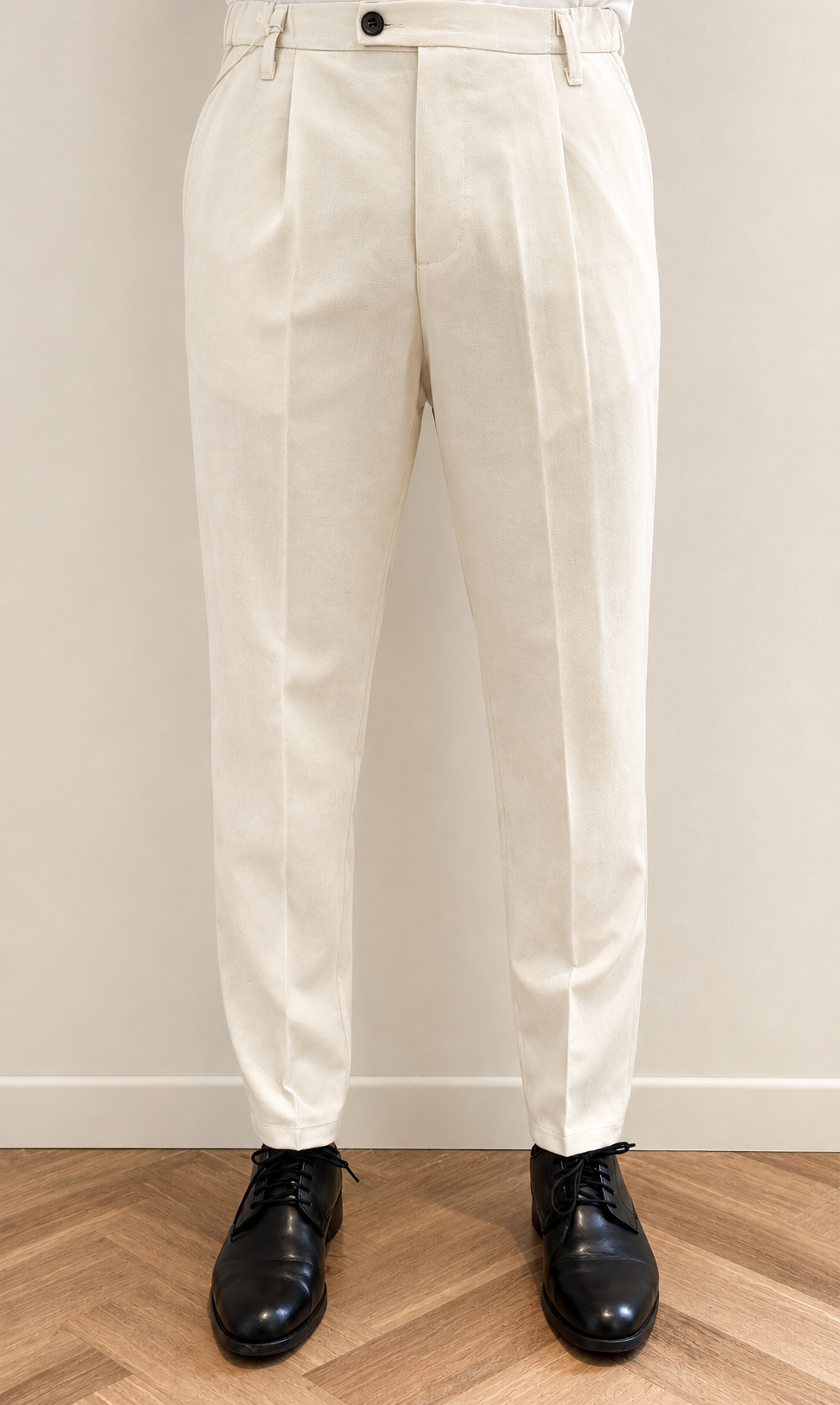 Pantalone Sartoriale Uomo Avorio