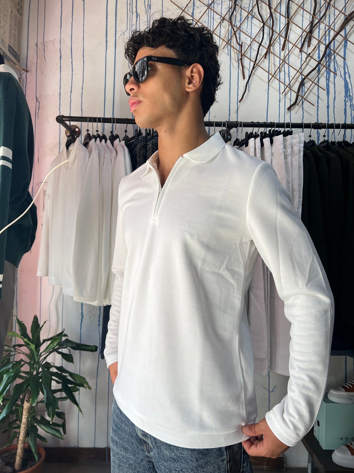 Polo con zip