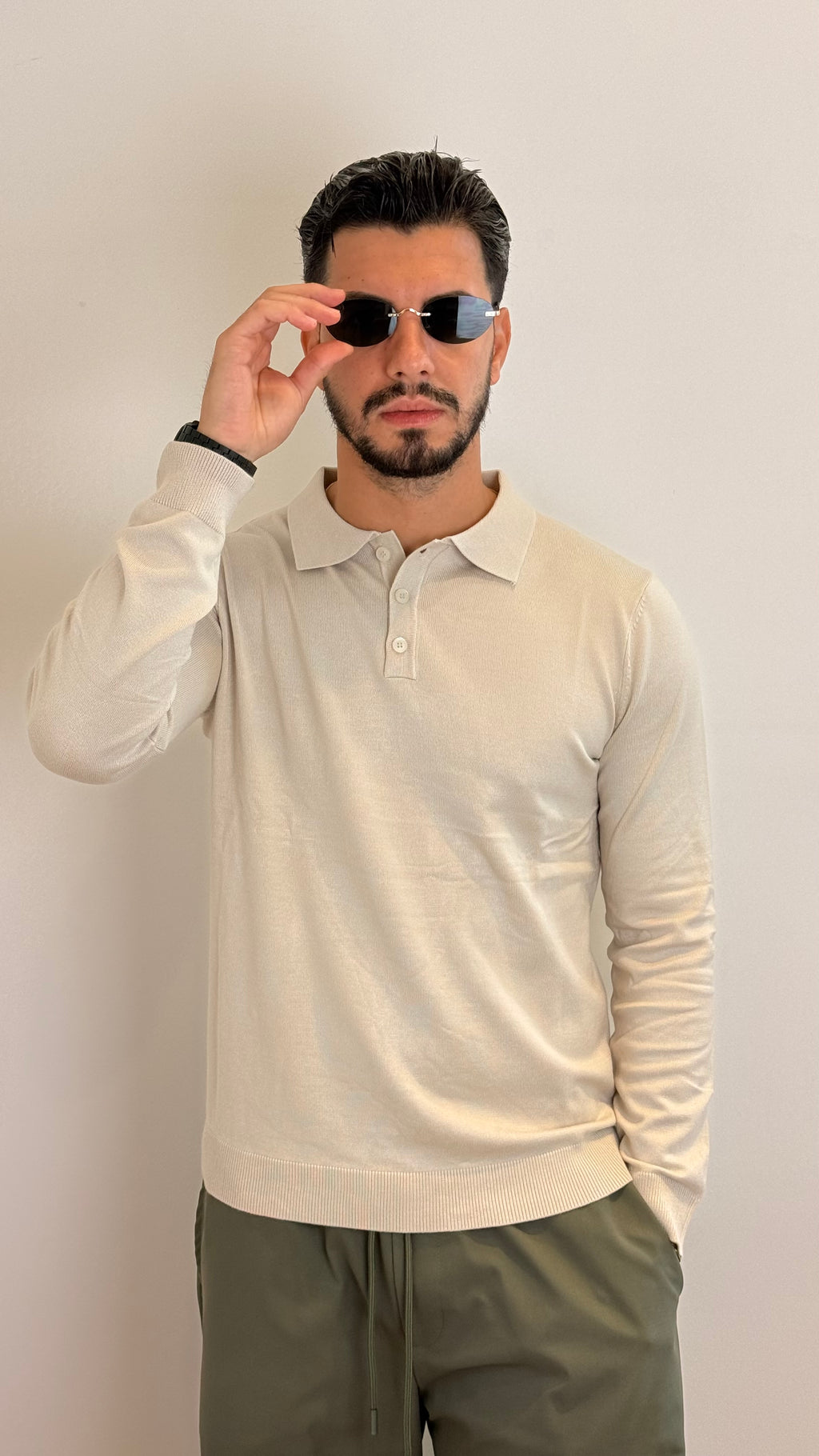 Maglia Polo Uomo a Maniche Lunghe – Eleganza Casual