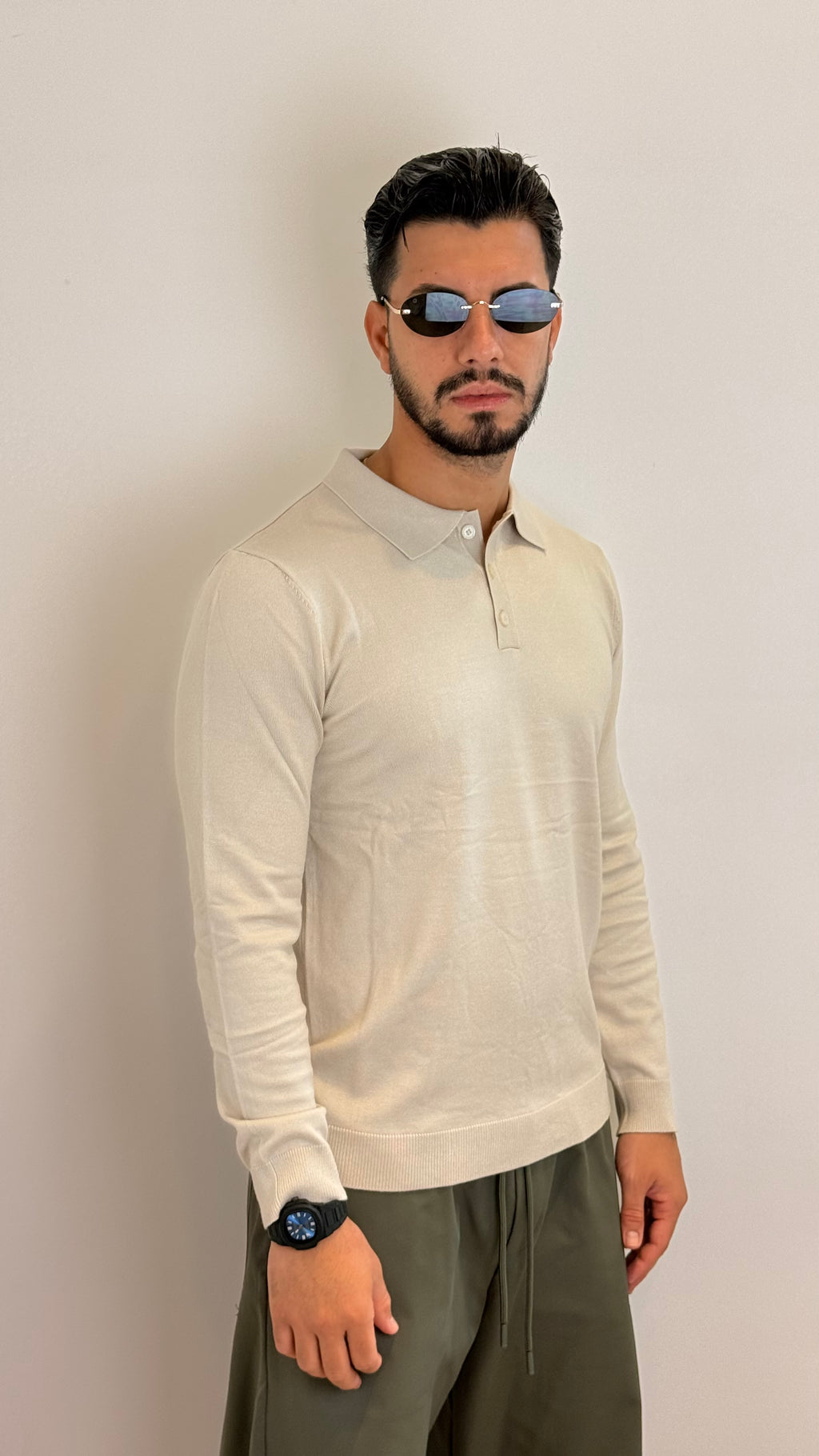 Maglia Polo Uomo a Maniche Lunghe – Eleganza Casual