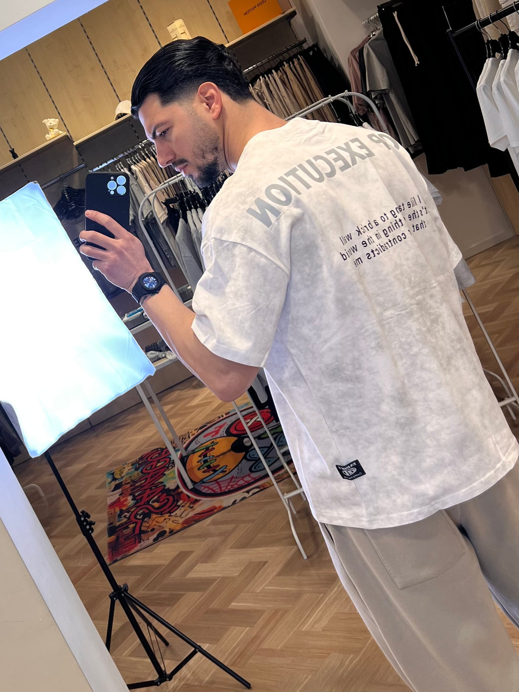 T-shirt over