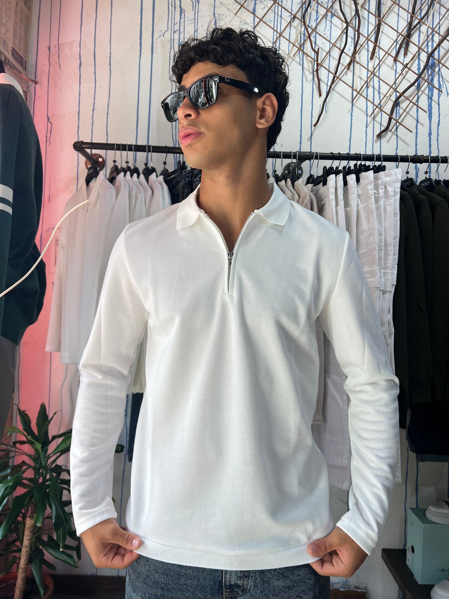 Polo con zip