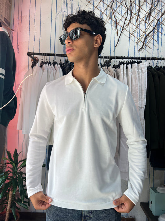 Polo con zip