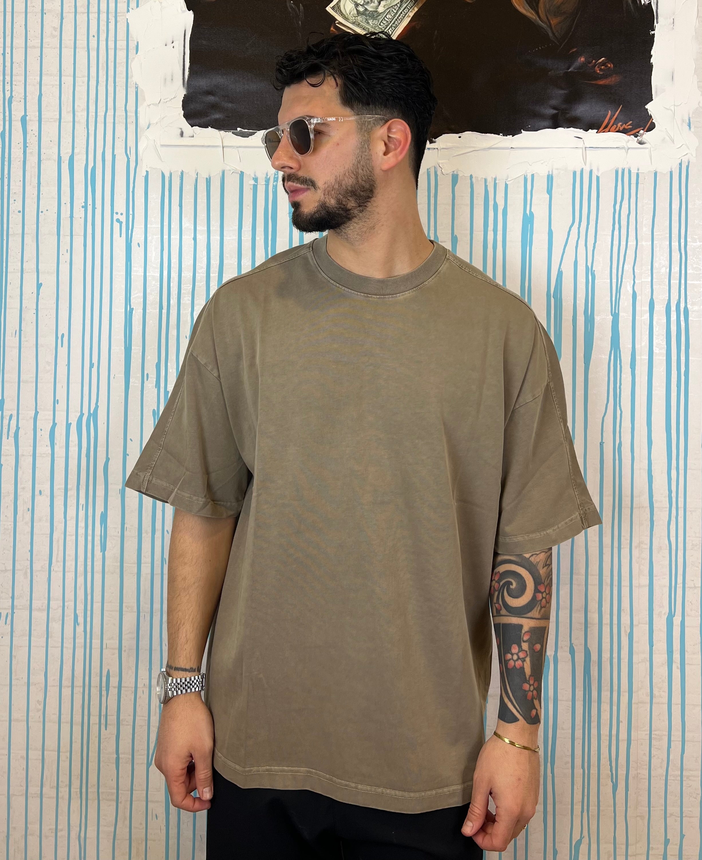 T-shirt over